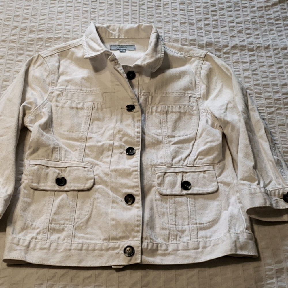 2/$15 White Jean Jacket